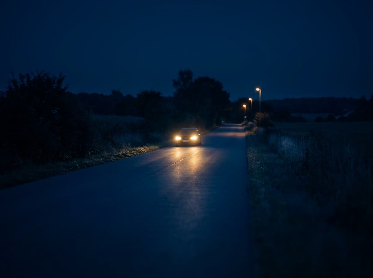 Night driving, crisp